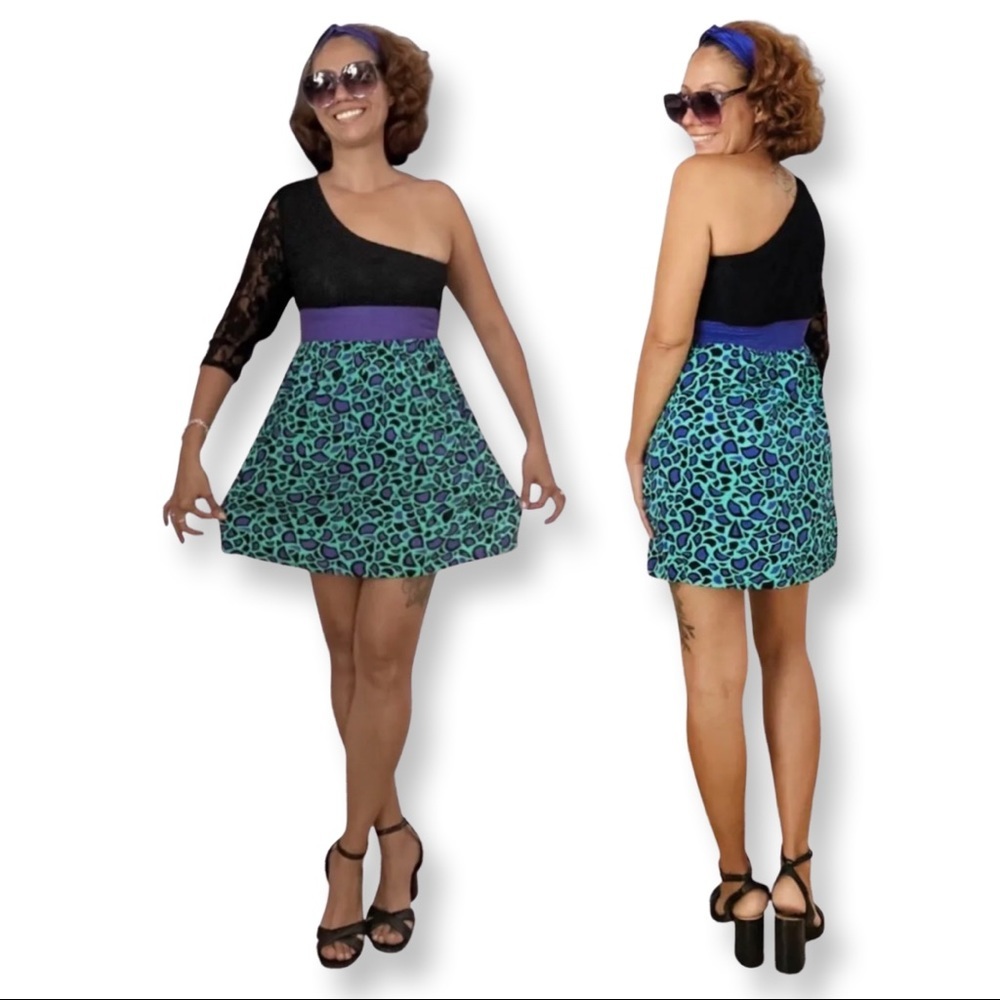 Hectik By Natalia Cute And Sassy￼ 80”s  Party Style Dress Great Preown